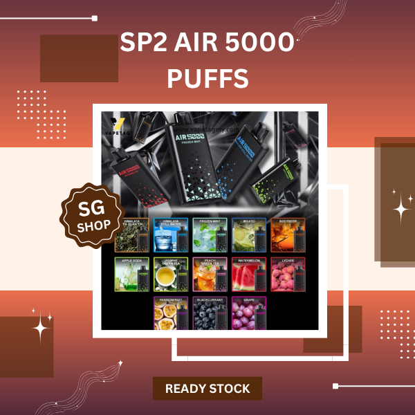 SP2S Air 5000 Puffs Disposable Vape device showing sleek body design