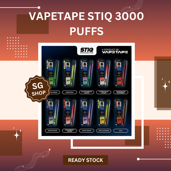 Vapetape STIQ 3000 Puffs disposable vape stick device