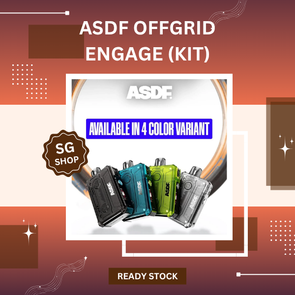 ASDF Offgrid Engage Open Pod Kit Starter Pack with Device and Cartridges
