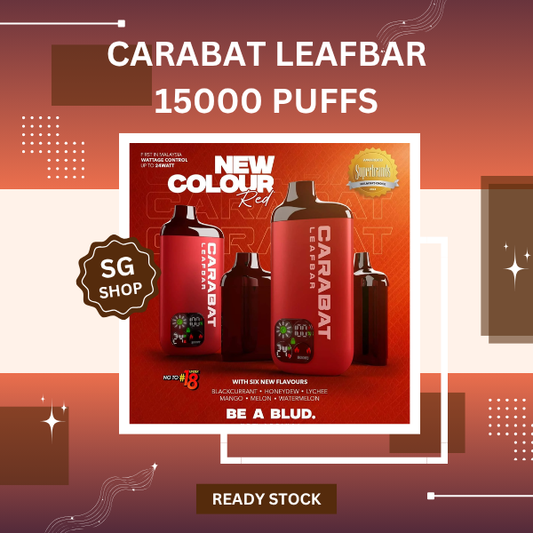 Carabat Leafbar 15000 Puffs disposable vape device with smart RGB screen display