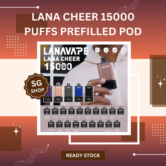 Lana Cheer 15000 Puffs Prefilled Pod vape device with packaging