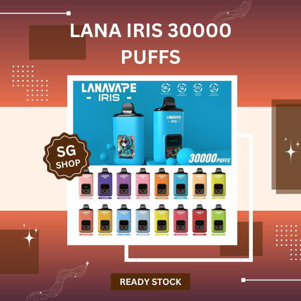 Lana Iris 30000 Puffs Disposable Vape Device Showing Sleek Body Design