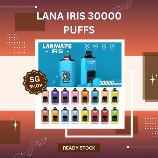 Lana Iris 30000 Puffs Disposable Vape Device Showing Sleek Body Design