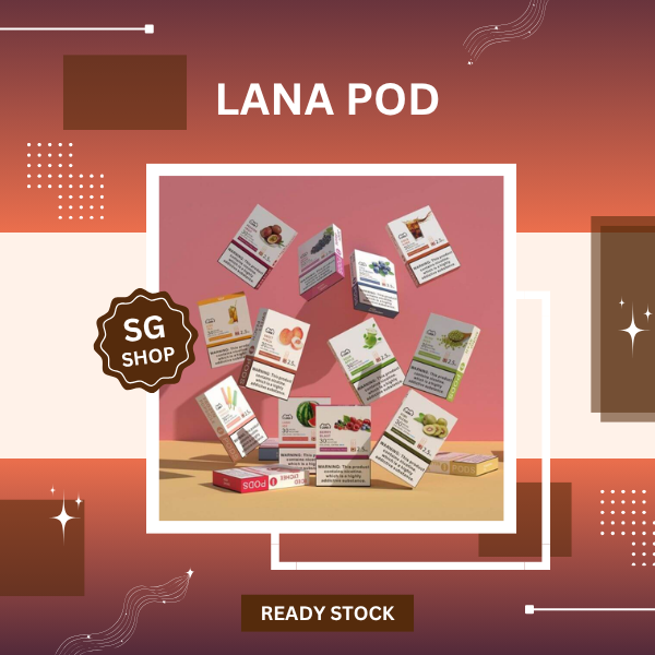 Lana Pod transparent e-liquid cartridge 1.8ml box pack with fruit flavor profile