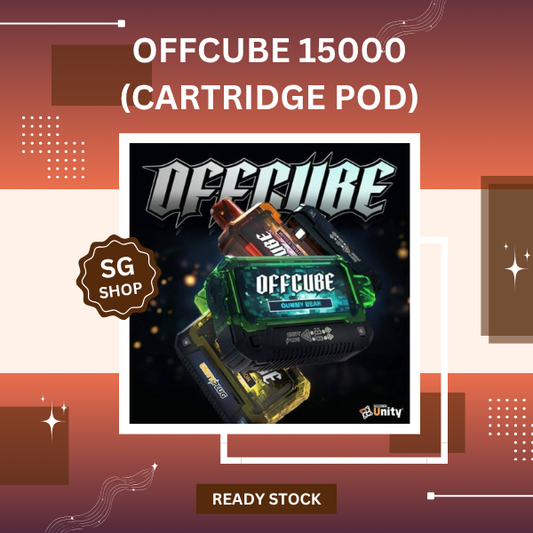 Offcube 15000 Puff Cartridge Pod flavor replacement showing smart plug design front view