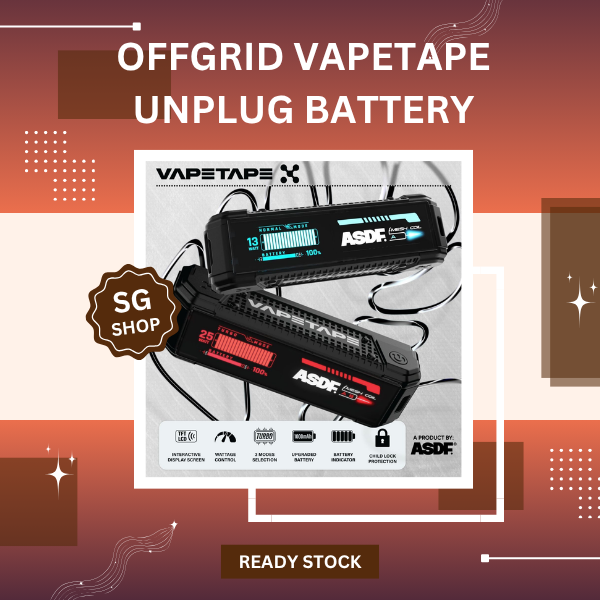 Offgrid Vapetape Unplug Battery