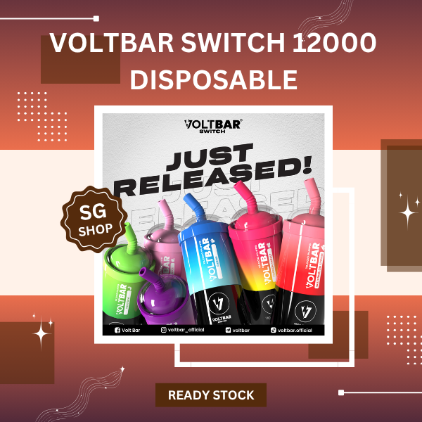 Voltbar Switch Cartridge 12000 Puffs replacement pod packaging and flavor selection